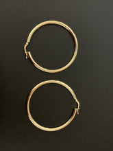 Load image into Gallery viewer, New Real 18K Saudi Gold Hoops Loops Earrings 3.73 grams - Rafant