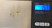 Load image into Gallery viewer, New Real 18K Japan Gold Swan Stud Earrings - Rafant
