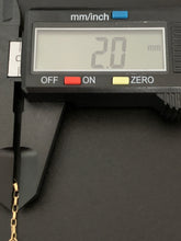 Load image into Gallery viewer, New Real 18K Saudi Gold Cable Chain Necklace 18" Lightweight Dainty - Rafant