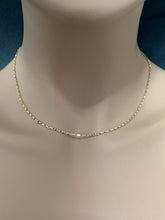 Load image into Gallery viewer, New Real 18K Saudi Gold Cable Chain Necklace 18" Lightweight Dainty - Rafant