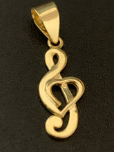 Load image into Gallery viewer, NEW Real 18K Japan Gold Music Note Pendant - Rafant