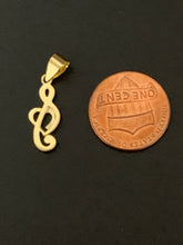 Load image into Gallery viewer, NEW Real 18K Japan Gold Music Note Pendant - Rafant