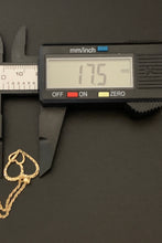 Load image into Gallery viewer, New Real 18K Saudi Gold Necklace Rope Chain 15.75" w/ Heart Pendant - Rafant