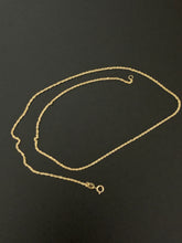 Load image into Gallery viewer, New Real 18K Saudi Gold Rope Chain 15.50" w/ Defects Kinks - Rafant