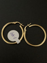 Load image into Gallery viewer, New Real 18K Saudi Gold Hoops Loops Earrings Item#290 - Rafant