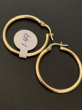 Load image into Gallery viewer, New Real 18K Saudi Gold Hoops Loops Earrings Item#290 - Rafant