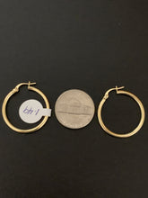 Load image into Gallery viewer, New Real 18K Saudi Gold Hoops Loops Earrings Item#290 - Rafant