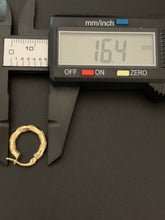 Load image into Gallery viewer, New Real 18k Saudi Gold Hoops Loops Earrings Small Item#291 - Rafant