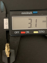 Load image into Gallery viewer, New Real 18k Saudi Gold Hoops Loops Earrings Small Item#291 - Rafant