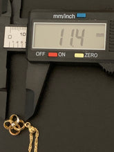 Load image into Gallery viewer, 18K Gold Necklace Chain 15.75 inches Flower Pendant - Rafant