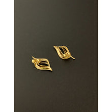 Load image into Gallery viewer, New Real 18K Japan Gold Leaf Stud Earrings - Rafant