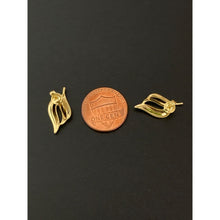 Load image into Gallery viewer, New Real 18K Japan Gold Leaf Stud Earrings - Rafant