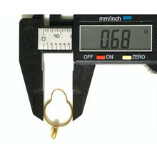 Load image into Gallery viewer, New Authentic 18K Japan Gold Hoop Loops Heart Earrings Item12 - Rafant