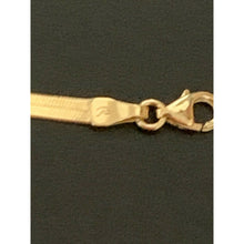 Load image into Gallery viewer, 18K Gold Chain Necklace Omega Herringbone 16" Real Saudi Gold - Rafant