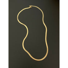 Load image into Gallery viewer, 18K Gold Chain Necklace Omega Herringbone 16" Real Saudi Gold - Rafant