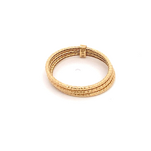 Load image into Gallery viewer, 18K Yellow Gold Ring Three Days Women Size 7 - Rafant