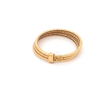 Load image into Gallery viewer, 18K Yellow Gold Ring Three Days Women Size 7 - Rafant