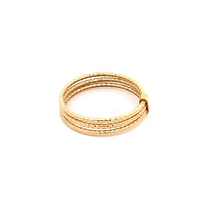 Load image into Gallery viewer, 18K Yellow Gold Ring Three Days Women Size 7 - Rafant