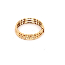 Load image into Gallery viewer, 18K Yellow Gold Ring Three Days Women Size 7 - Rafant