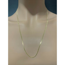 Load image into Gallery viewer, 18K Gold Chain Necklace Saudi Real Gold Curb 24" 2.40g Lightweight - Rafant