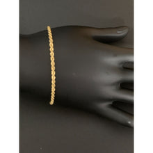 Load image into Gallery viewer, 18K Gold Bracelet Rope Chain Size 7.5 inches - Rafant