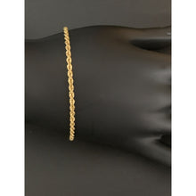 Load image into Gallery viewer, 18K Gold Bracelet Rope Chain Size 7.5 inches - Rafant