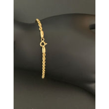 Load image into Gallery viewer, 18K Gold Bracelet Rope Chain Size 7.5 inches - Rafant