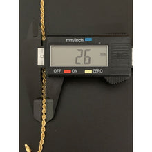Load image into Gallery viewer, 18K Gold Bracelet Rope Chain Size 7.5 inches - Rafant