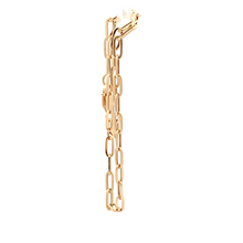 Load image into Gallery viewer, 18K Yellow Gold Bracelet Paperclips Size 7.5 inches - Rafant