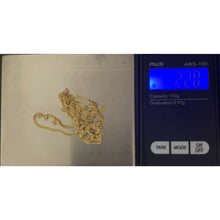 Load image into Gallery viewer, 18K Gold Chain Necklace Saudi Real Gold Curb 22" Lightweight Thin Dainty 2.20g - Rafant