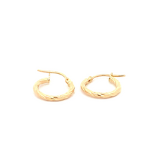 Load image into Gallery viewer, 18K Yellow Gold Earrings Hoops Small - Rafant