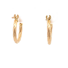 Load image into Gallery viewer, 18K Yellow Gold Earrings Hoops Small - Rafant