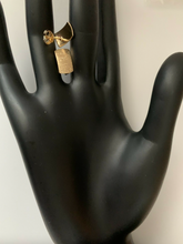 Load image into Gallery viewer, New Real Fine 18K Saudi Gold Stud Rectangular Frosted Earrings 1.56grams - Rafant