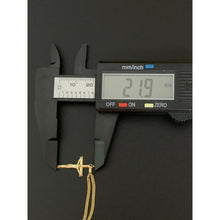 Load image into Gallery viewer, Real 18K Saudi Gold Necklace Chain 22" w/ Cross Pendant 2.85 grams - Rafant