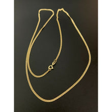 Load image into Gallery viewer, 18K Gold Chain Necklace Saudi Real Gold Curb 22" Lightweight Thin Dainty 2.70g - Rafant