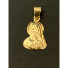 Load image into Gallery viewer, 18K Saudi Gold Mother Mary Religious Pendant Small - Rafant