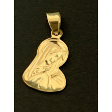 Load image into Gallery viewer, 18K Saudi Gold Mother Mary Religious Pendant Small - Rafant