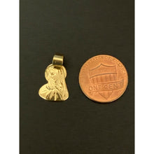 Load image into Gallery viewer, 18K Saudi Gold Mother Mary Religious Pendant Small - Rafant