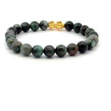 Load image into Gallery viewer, 24K Gold  Lucky Charm Piyao Pixiu Bracelet Natural Gemstones Birthstones Feng Shui - Rafant