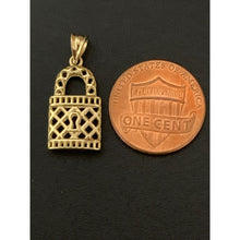 Load image into Gallery viewer, Real 18K Saudi Gold Lock Pendant - Rafant