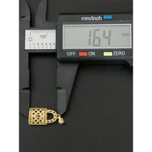 Load image into Gallery viewer, Real 18K Saudi Gold Lock Pendant - Rafant