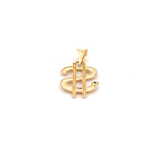 Load image into Gallery viewer, 18K Yellow Gold Pendant Dollar Sign Large 1.65 grams - Rafant