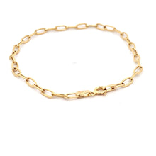 Load image into Gallery viewer, 18K Yellow Gold Bracelet Paperclip 1.35 grams Size 7 inches - Rafant
