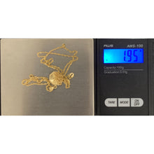 Load image into Gallery viewer, 18K Gold Necklace Chain 18.25 inches with Sacred Heart Mother Mary Jesus Pendant 1.95 grams - Rafant