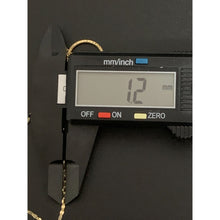 Load image into Gallery viewer, 18K Gold Necklace Chain 17.75" with Round Circle Eiffel Tower Pendant - Rafant