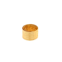 Load image into Gallery viewer, 18K Yellow Gold Ring Fortune Lucky Ring Adjustable 1.87 grams Size 5 - Rafant