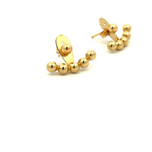 Load image into Gallery viewer, 18K Gold Earrings Balls Bead Stud Post 2.60 grams - Rafant
