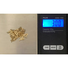 Load image into Gallery viewer, 18K Saudi Gold Paperclips Chain Link Necklace 15.75" - Rafant