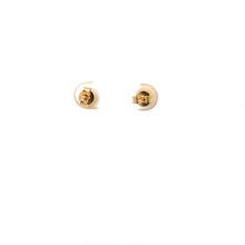 Load image into Gallery viewer, 18K Gold Earrings Stud Balls Frosted Small 1.55 grams - Rafant
