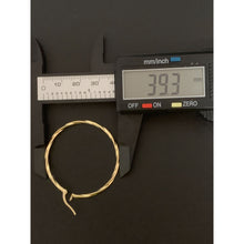Load image into Gallery viewer, 18K Gold Earrings Hoops Loops Twisted 1.88 grams Large - Rafant